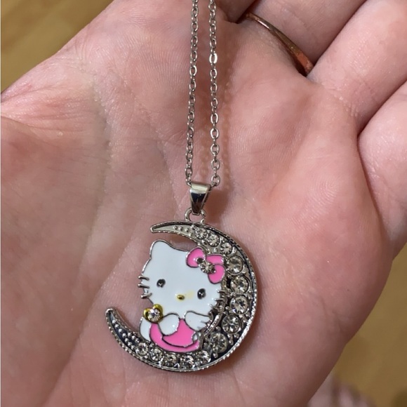 Hello Kitty Jewelry - Hello Kitty Crescent Moon Necklace